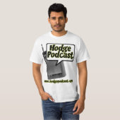Hodgepodcastのロゴのティー Tシャツ (正面フル)