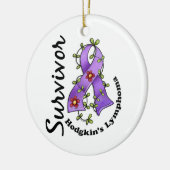 Hodgkinのリンパ腫の生存者15 セラミックオーナメント (左)