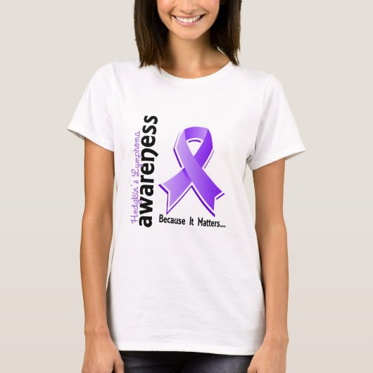 Hodgkinのリンパ腫の認識度5 Tシャツ (正面)