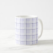 Hodgkin's Lymphoma Awareness Plaid Lavender Ribbon コーヒーマグカップ (正面右)