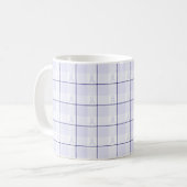 Hodgkin's Lymphoma Awareness Plaid Lavender Ribbon コーヒーマグカップ (正面左)