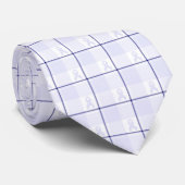 Hodgkin's Lymphoma Awareness Plaid Lavender Ribbon ネクタイ (ロール)