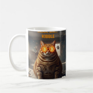 HODLとキブル:ビットコイン男爵の猫 コーヒーマグカップ