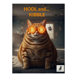 HODLとキブル：ビットコイン男爵の猫 ポスター