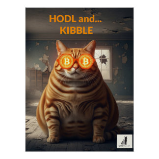 HODLとキブル：ビットコイン男爵の猫 ポスター