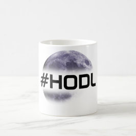 #HODLのクラシックで白いマグ コーヒーマグカップ