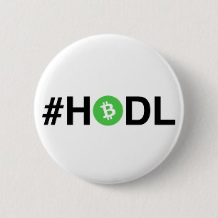 #HODLのBitcoinの現金ボタン(ライト) 缶バッジ