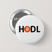 HODLのbitcoin 缶バッジ (正面&裏面)