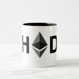 #HODLのEthereumのマグ ツートーンマグカップ