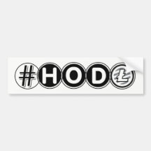 #HODLのLitecoinのバンパーステッカー