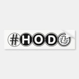 #HODLのLitecoinのバンパーステッカー バンパーステッカー