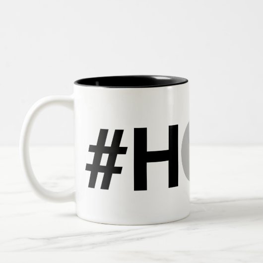 #HODLのLitecoinのマグ ツートーンマグカップ (左)