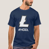 #HODLのLitecoinのTシャツ Tシャツ (正面)
