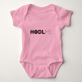 HODLはピンクを振ります ベビーボディスーツ
