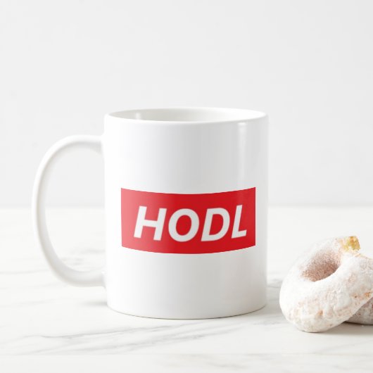 HODL (把握) CryptocurrencyあなたのBitcoinのマグ コーヒーマグカップ (ドーナツ)