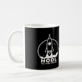 HODL – 月へ コーヒーマグカップ (左)