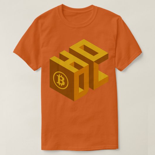 hodl 3d tシャツ (デザイン正面)