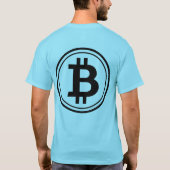 Hodl Bitcoinおもしろいギフトフロント/バックロゴTシャツ Tシャツ (裏面)
