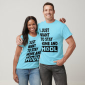 Hodl Bitcoinおもしろいギフトフロント/バックロゴTシャツ Tシャツ (ユニセックス)
