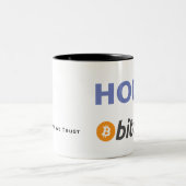 HODL! Bitcoinのツートーンマグ ツートーンマグカップ (中央)