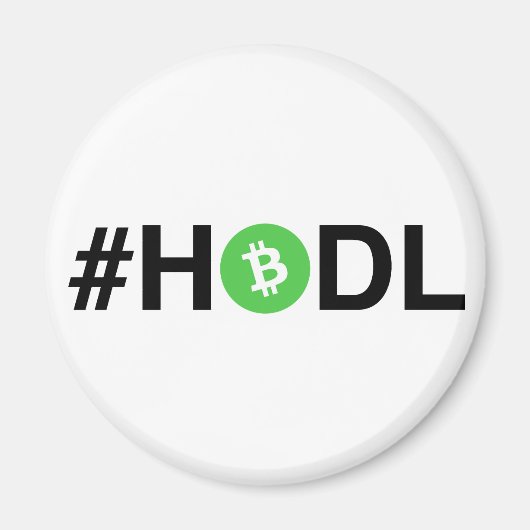 #HODL Bitcoinキャッシュマグネット マグネット (正面)