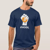 HODL Bitcoin BTC: 白い Tシャツ (正面)