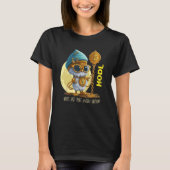 HODL Bitcoin BTC Genie Moon Tシャツ (正面)
