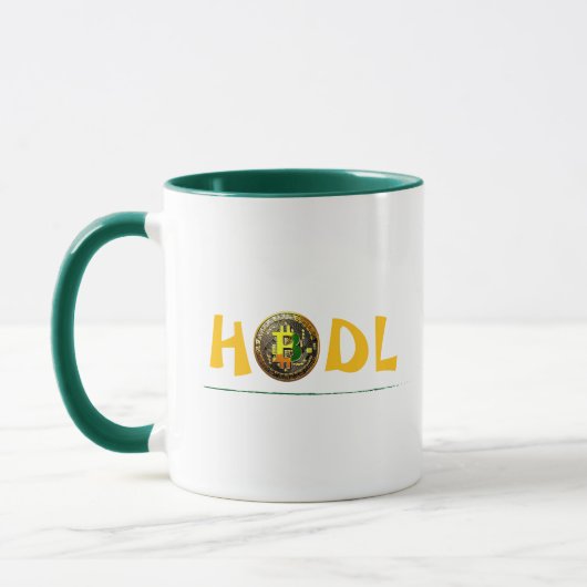 HODL Bitcoin Crypto Coffee Mug マグカップ (左)