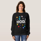 Hodl Bitcoin Ethereum Cardano Xrp Cryptocurrency B スウェットシャツ (正面フル)