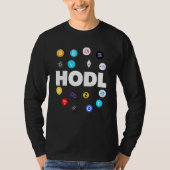 Hodl Bitcoin Ethereum Cardano Xrp Cryptocurrency B Tシャツ (正面)