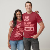 Hodl Crypto おもしろい Bitcoinロゴ前面/背面Tシャツ Tシャツ (ユニセックス)