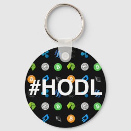 #HODL Cryptocurrencyをテーマにしたキーチェーン キーホルダー