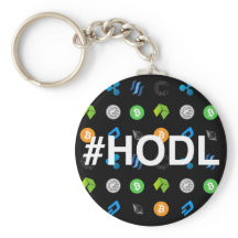#HODL Cryptocurrencyをテーマにしたキーチェーン