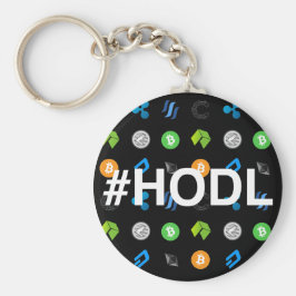 #HODL Cryptocurrencyをテーマにしたキーチェーン キーホルダー