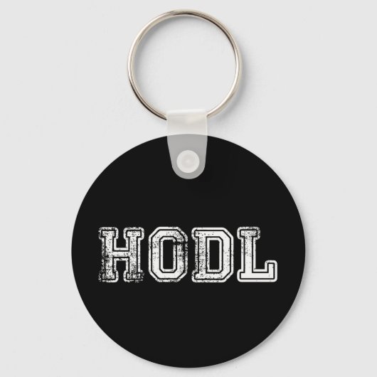 Hodl Cryptocurrencyプリント キーホルダー (正面)