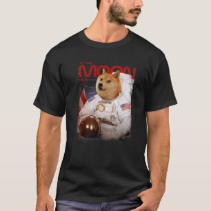 HODL DOGE月の宇宙飛行士DOGE暗号ミームD Tシャツ