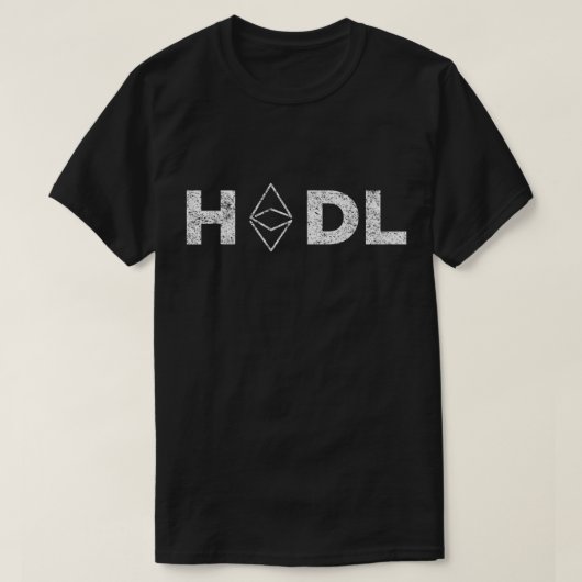 HODL Ethereum暗号トレーダーTシャツ Tシャツ (デザイン正面)