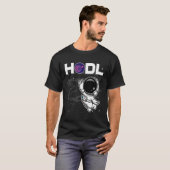 Hodl Evergrow宇宙飛行士Egcコインを月の地下室に Tシャツ (正面フル)