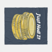HODL It Cryptocurrency Gagポロ フリースブランケット (正面(横))