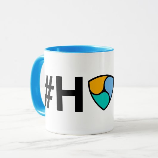 HODL NEM/XEMのマグ マグカップ (正面左)