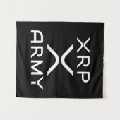 Hodl XRP - XRP Cryptocurrency - XRP Army タペストリー (正面(横))
