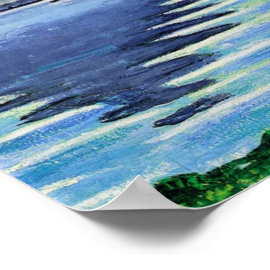 Hodler - Lake Thun Symmetrical Reflection 1905 ポスター (角)