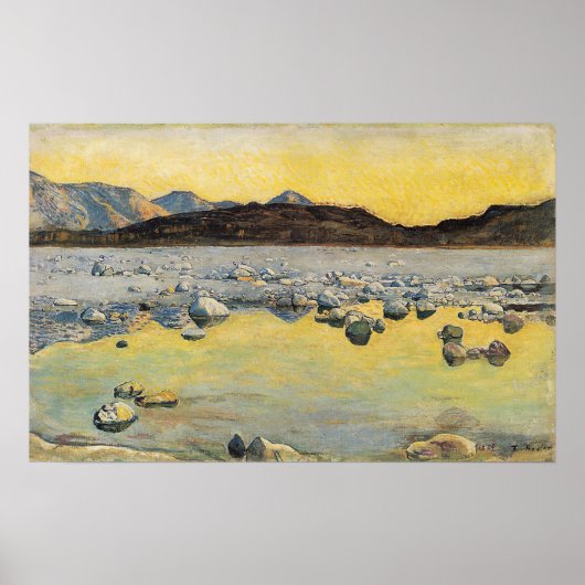 Hodler - Maggiadelta Before Sunrise 1893 ポスター (正面)