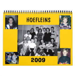 Hoefleinsの2009カレンダー カレンダー