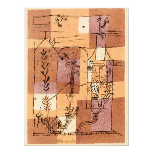 Hoffmanesque Scene by Paul Klee フォトプリント (正面)