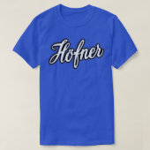Hofner   White  Tシャツ (デザイン正面)