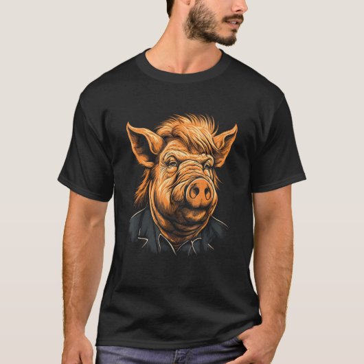 Hog Hunting Adventure for Boar Hunter and Boar Hun Tシャツ (正面)