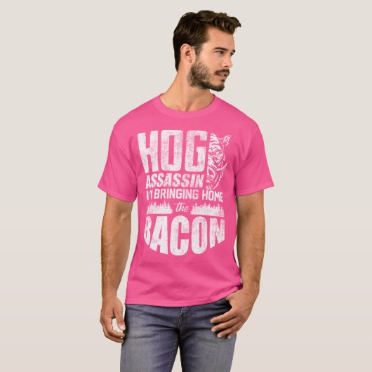 Hog Hunting Hog Hunter Boar Hunter Hunting Hunters Tシャツ (正面フル)