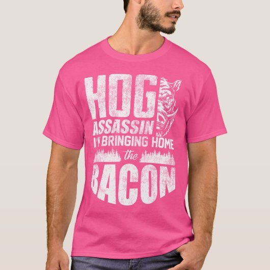 Hog Hunting Hog Hunter Boar Hunter Hunting Hunters Tシャツ (正面)