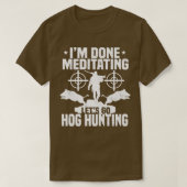 Hog Hunting Huntsman Pig Boar Hunter Premium  Tシャツ (デザイン正面)